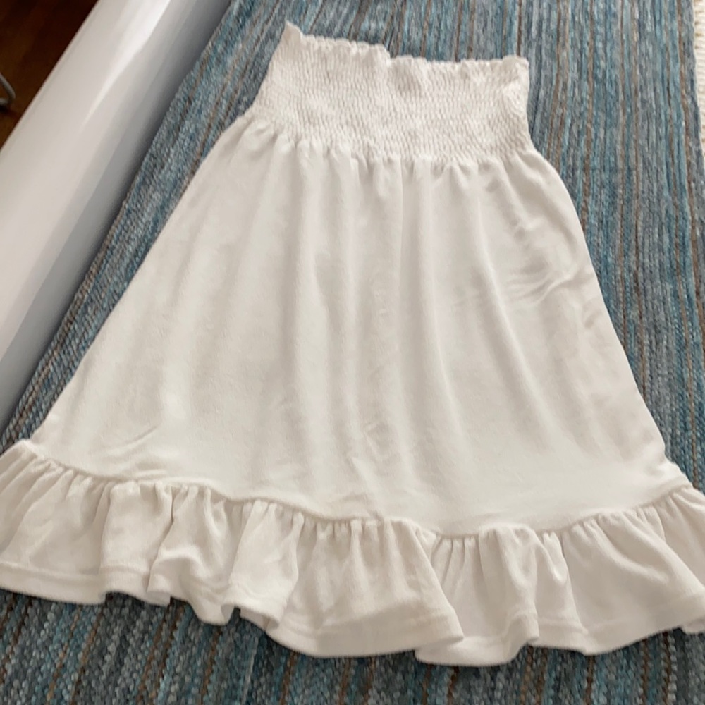 Venus Terry dress coverup. Comfy  soft Terry cloth stretch w/ ruffled bottom😊